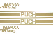 Puch M50 Puch M50 Racing Stickerset Goud (snijtekst Sticker)