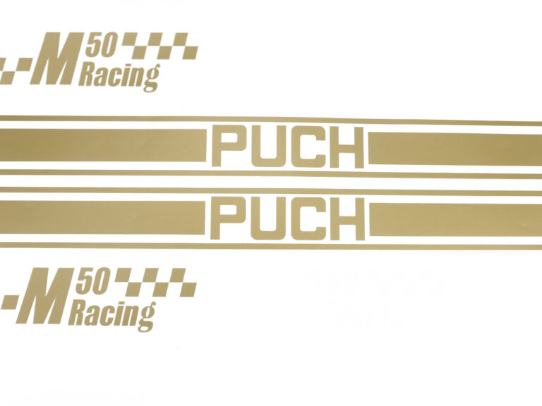 PUCH M50 Puch M50 racing stickerset goud (snijtekst sticker)