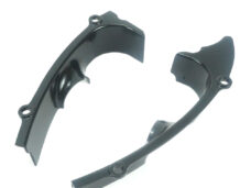 Bromfiets 517 Halve Maan Set Lang 100-10.143 - Bestaat Uit: 517-10.143/19 + 517-10.144/19 (zwart) Carburateur Afdekking