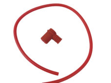Universeel Bougiekabel / Dop 6mm 50cm Rood