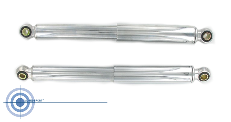 Universeel Set Schokbreker 320mm Chroom Glad - Niet Origineel - Past Op O.a. Solex