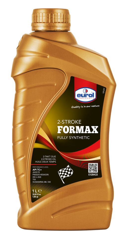 Kreidler/bromfiets/universeel super 2T formax Eurol is een volsynthetische 2-takt/2T motorolie voor hoge belasting motoren voor de smering van lucht- en watergekoelde motoren. 1l./1 liter sytnthetische olie