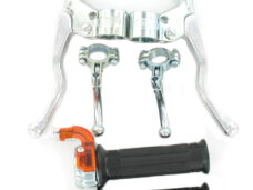 Lusito Targa grepenset chroom met zwarte hendels MBK 51 Peugeot 103
