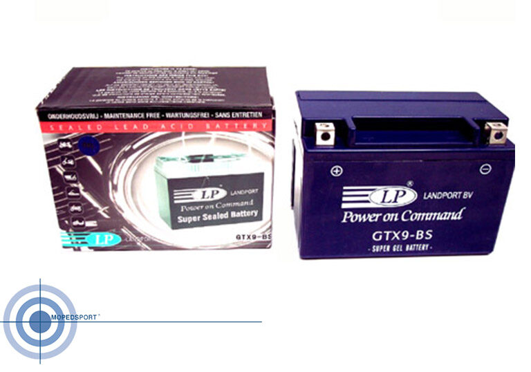 UNIVERSEEL/MOTOR Accu GEL GTX9-BS2 Volt 8 AH L x B x H = 152 x 88 x 106 + Pool = Links