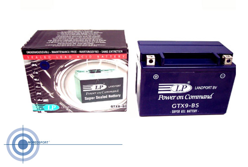 Universeel/motor Accu Gel Gtx9-bs2 Volt 8 Ah L X B X H = 152 X 88 X 106 + Pool = Links