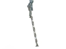 Universeel Zijstandaard Gedraaid Chroom L270mm - Niet Origineel - Past Op O.a. Solex