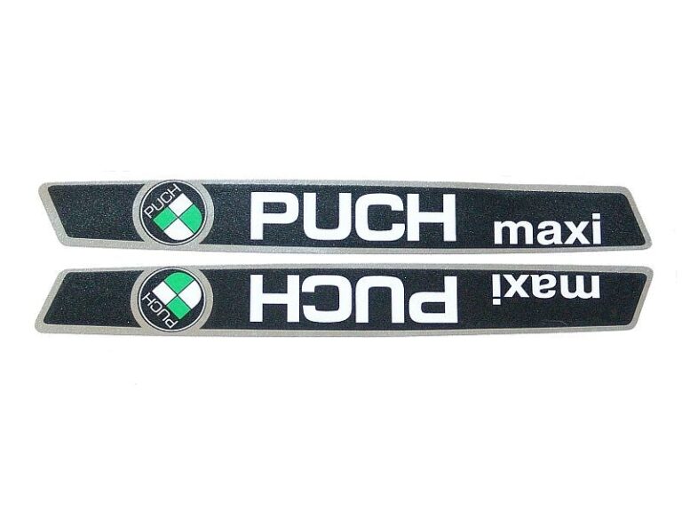 PUCH MAXI Tank transfer set Puch Maxi Classic zwart / Chroom
