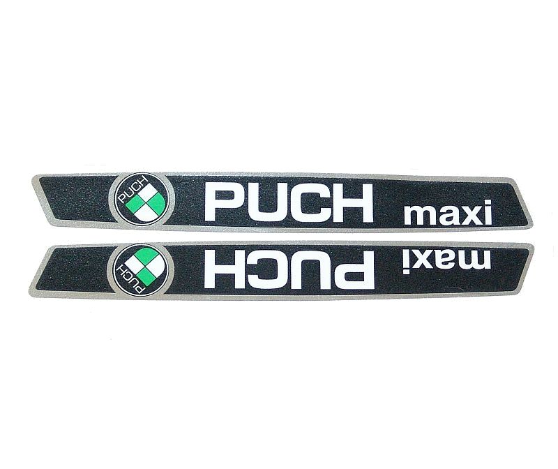 PUCH MAXI Tank transfer set Puch Maxi Classic zwart / Chroom