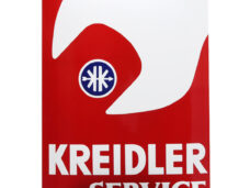 Kreidler Emaille Bord Kreidler Service Groot 40 X 60cm