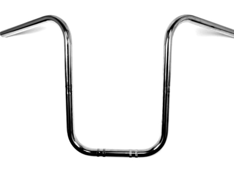 UNIVERSEEL BROMFIETS PUCH MAXI TOMOS Stuur Apehanger 22mm midden hoog chroom Chopper 38cm hoog met een diameter van 7/8 inch (22mm)
