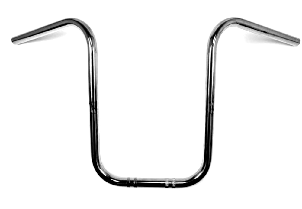 UNIVERSEEL BROMFIETS PUCH MAXI TOMOS Stuur Apehanger 22mm midden hoog chroom Chopper 38cm hoog met een diameter van 7/8 inch (22mm)