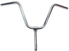 Cuppini verchroomd stuur 21mm voor Piaggio Ciao en Garelli bromfiets
