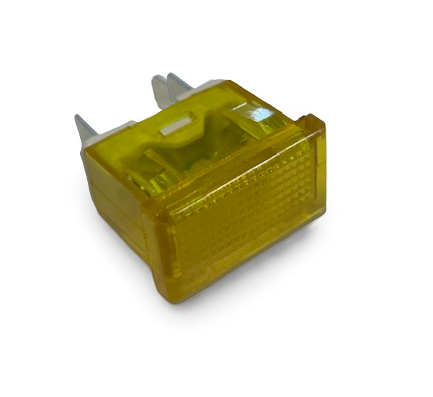 Gele controlelamp 6V cockpit Puch Monza en Grand Prix