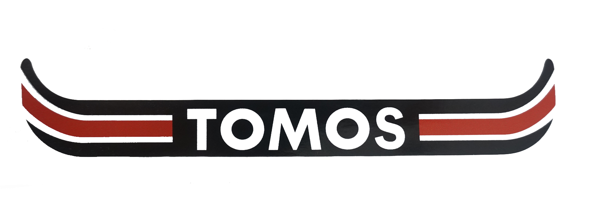 Kaufen Sie TOMOS Aufkleber Nummernschild breit Tomos rot - schwarz