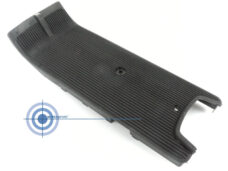 Zwarte geribbelde treeplank voor Piaggio Vespa Ciao en Ciao PX