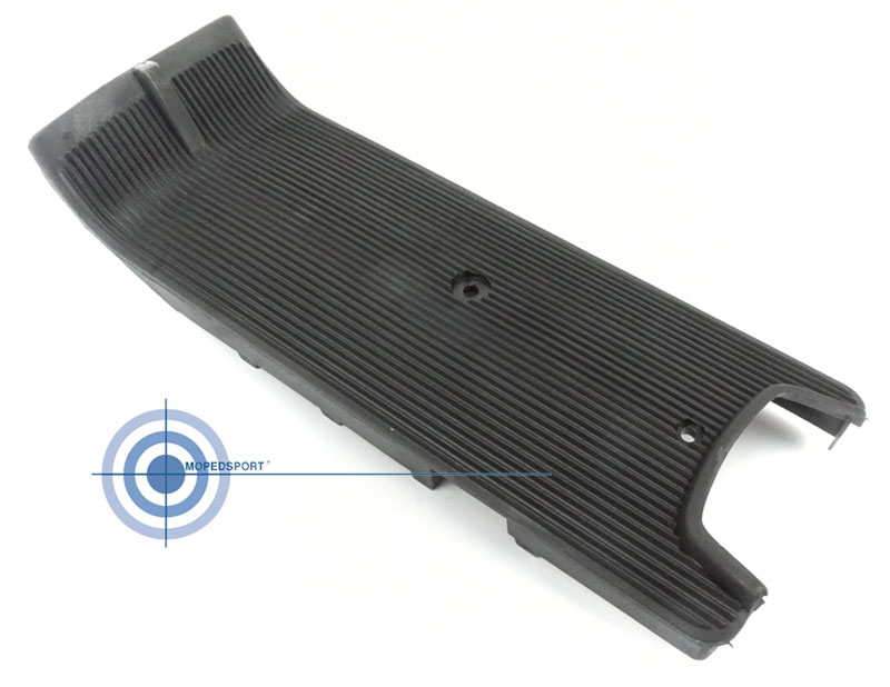 Zwarte geribbelde treeplank voor Piaggio Vespa Ciao en Ciao PX