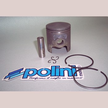 Polini 47.4-mm-Kolben für Minarelli 70-cm³-Zylindersatz mit Kolbenbolzen und Federn