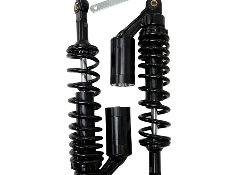 UNIVERSEEL Schokbrekers / schokbreker per set achter 360MM zwart M8 pneumatisch verstelbaar