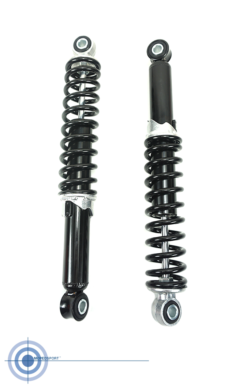 Tomos A3/a35 Vespa Gilera Citta Schokbreker Set 300mm Zwart - Zwart A3- A35