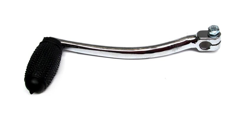 Bromfiets 530 529 267 Schakelpedaal Chroom Gebogen Cpl. Met Rubber 4 V. Nieuw Model Pedaal Motordelen 267-05.748 - Gatdiameter: Ca. 11mm - Totale Lengte: Ca. 18,5cm - Breedte: Ca. 7cm