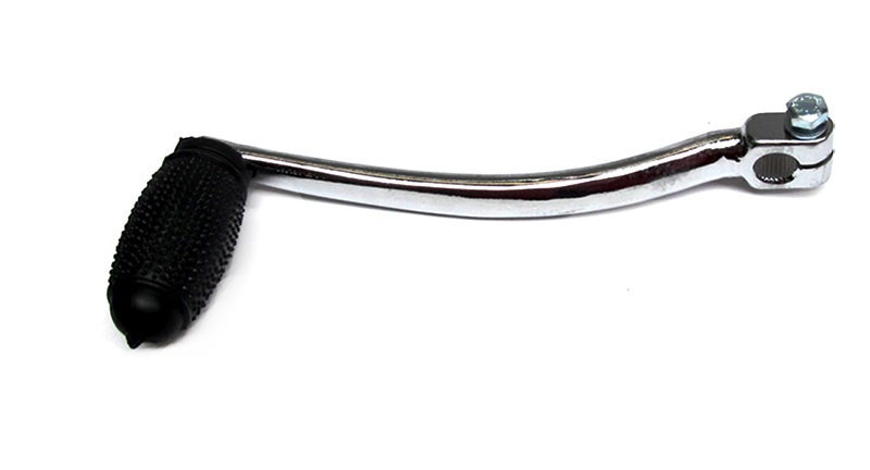 Bromfiets 530 529 267 Schakelpedaal Chroom Gebogen Cpl. Met Rubber 4 V. Nieuw Model Pedaal Motordelen 267-05.748 - Gatdiameter: Ca. 11mm - Totale Lengte: Ca. 18,5cm - Breedte: Ca. 7cm