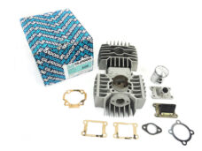 Kit completo cilindro, pistone e testata Puch Maxi Condor Gilardoni 74cc 47mm con collettore lamellare e guarnizioni. *Solo per uso agonistico*