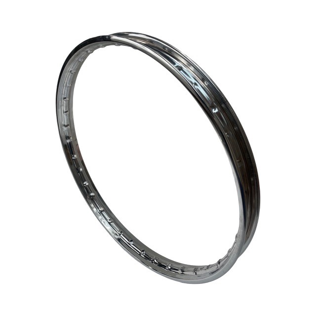 Chromen velgring 1.20 x 17 inch voor Puch Maxi en Piaggio Ciao