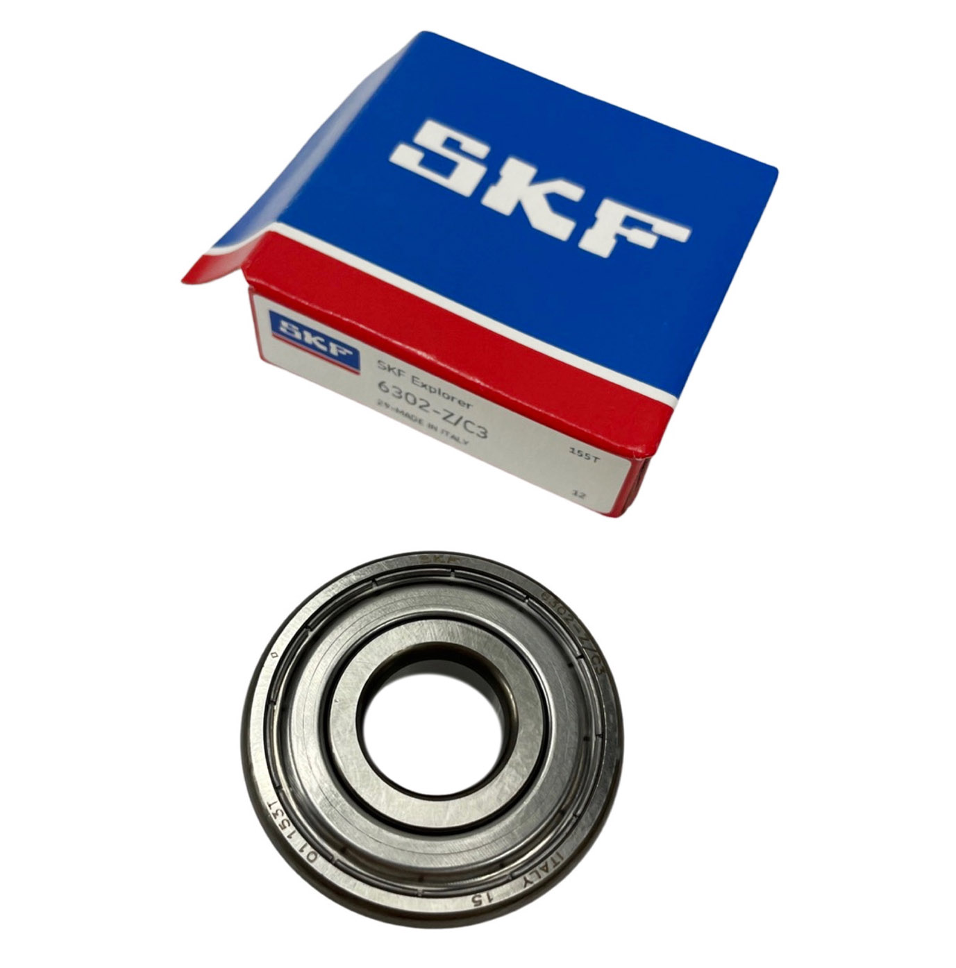 Bromfiets Skf Kogellager 6302 Z C3 Skf 15x42x13 Lager 6302zc3