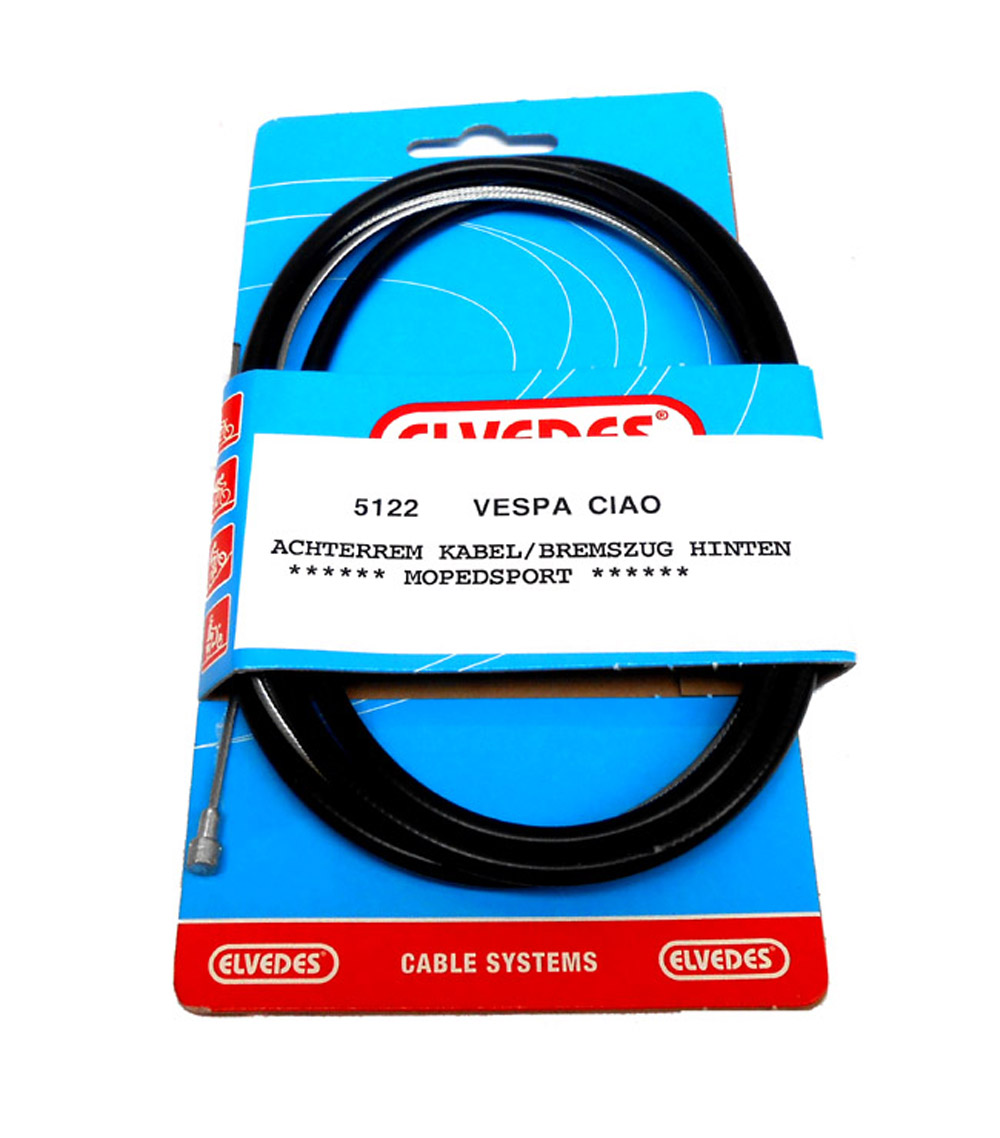 VESPA CIAO Achterremkabel ELVEDES remkabel achter KABEL