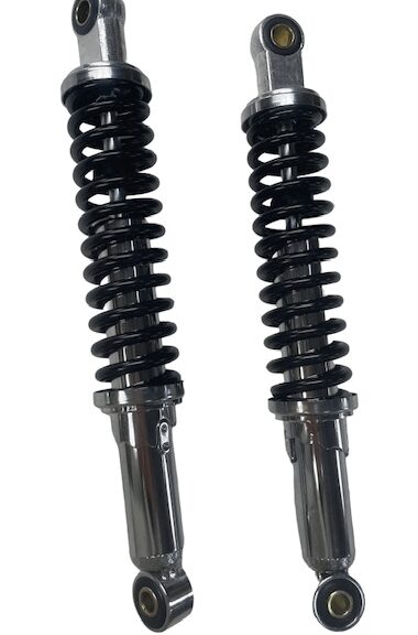 Honda Mt Schokdemperset 1:1 Als Origineel Zwart / Chroom 320mm Mt50 - Mt80 52400-167-611 Schokbrekers