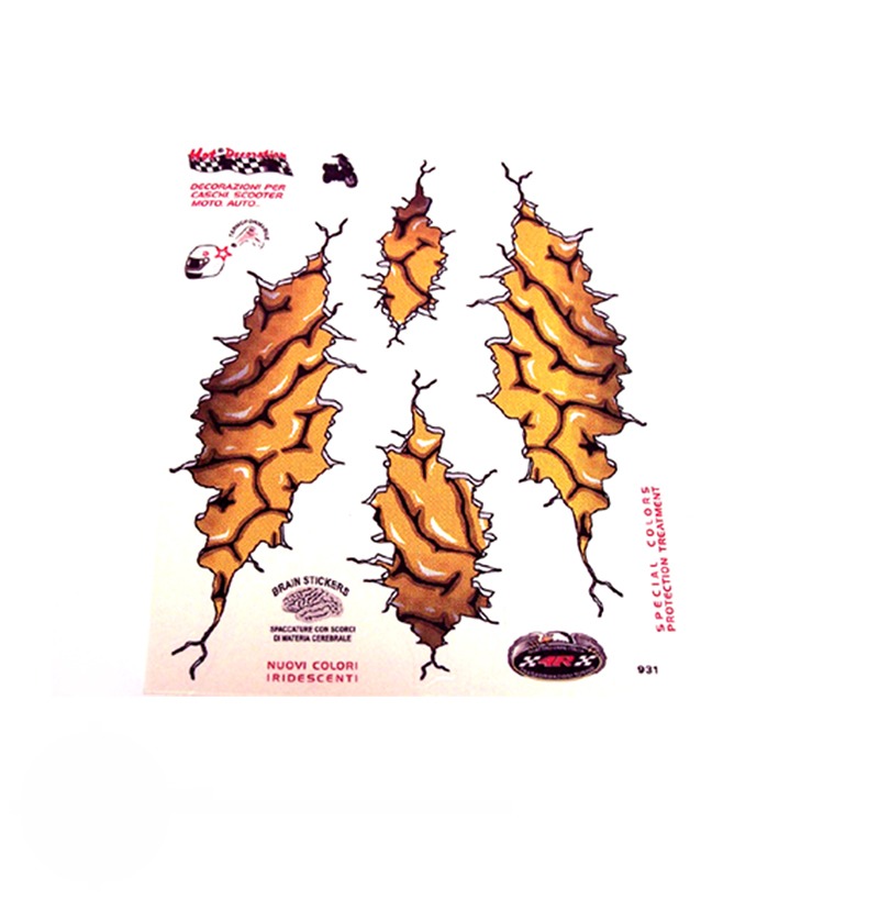 Universeel stickerset /transferset brain