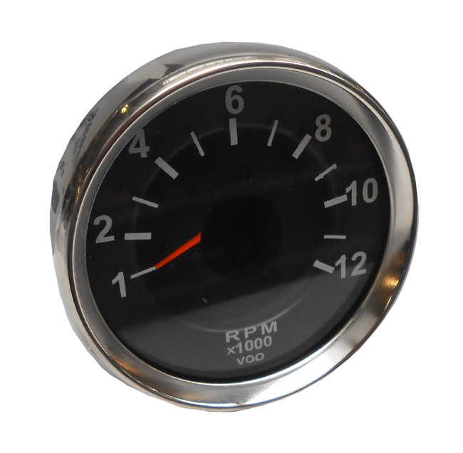 VDO-style cockpit toerenteller 12000 RPM 60/80mm voor Kreidler Puch Zundapp