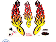 Universeel Sticker Transfer Flames