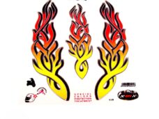 Universeel sticker transfer flames