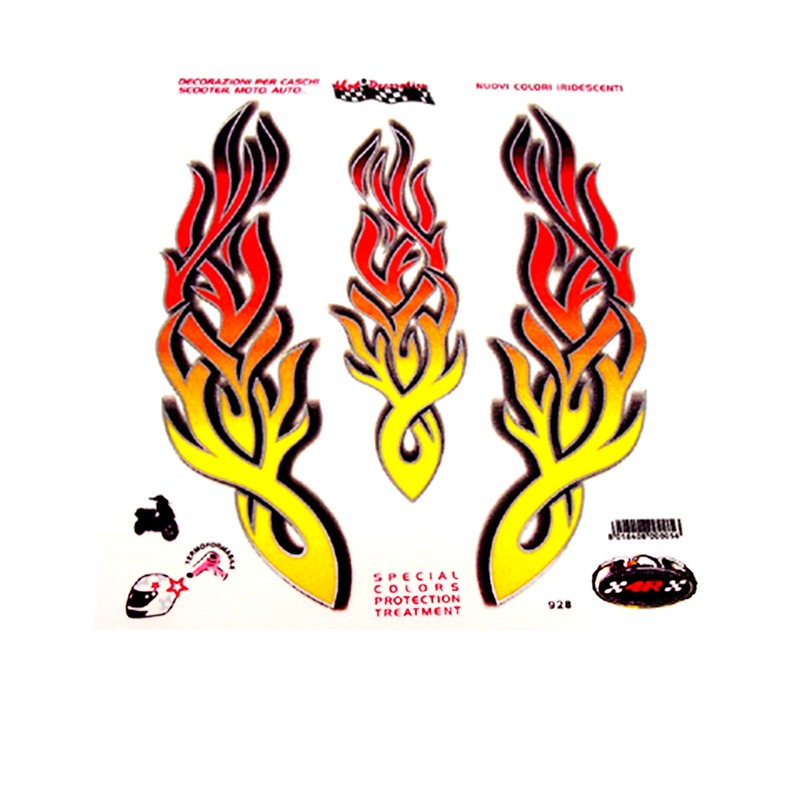 Universeel sticker transfer flames