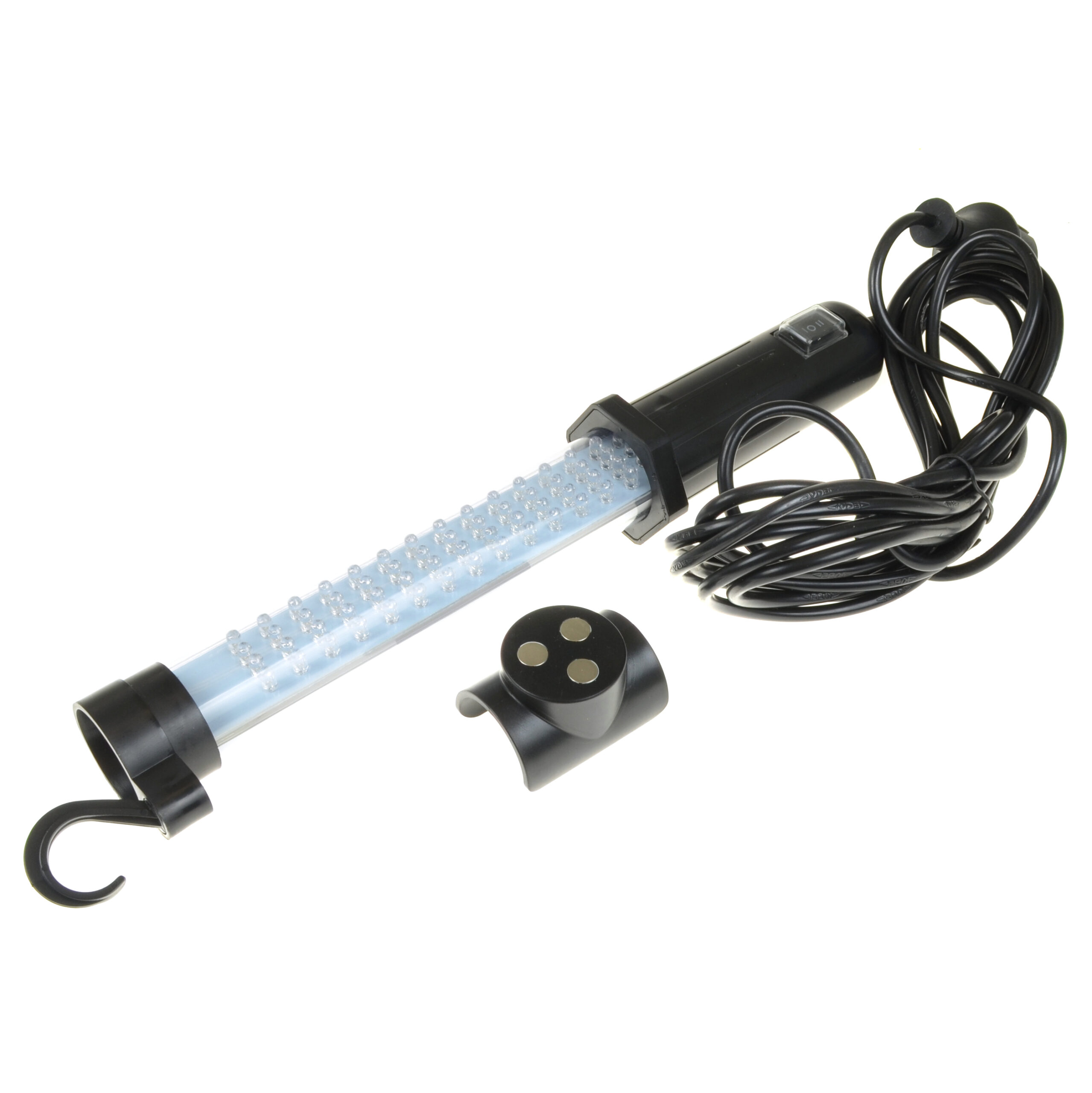 Universeel Werkplaatslamp Led 230v - Magnetische Houder - Draaiende Haak - 2 Lichtbronnen 60 Leds & 9 Leds