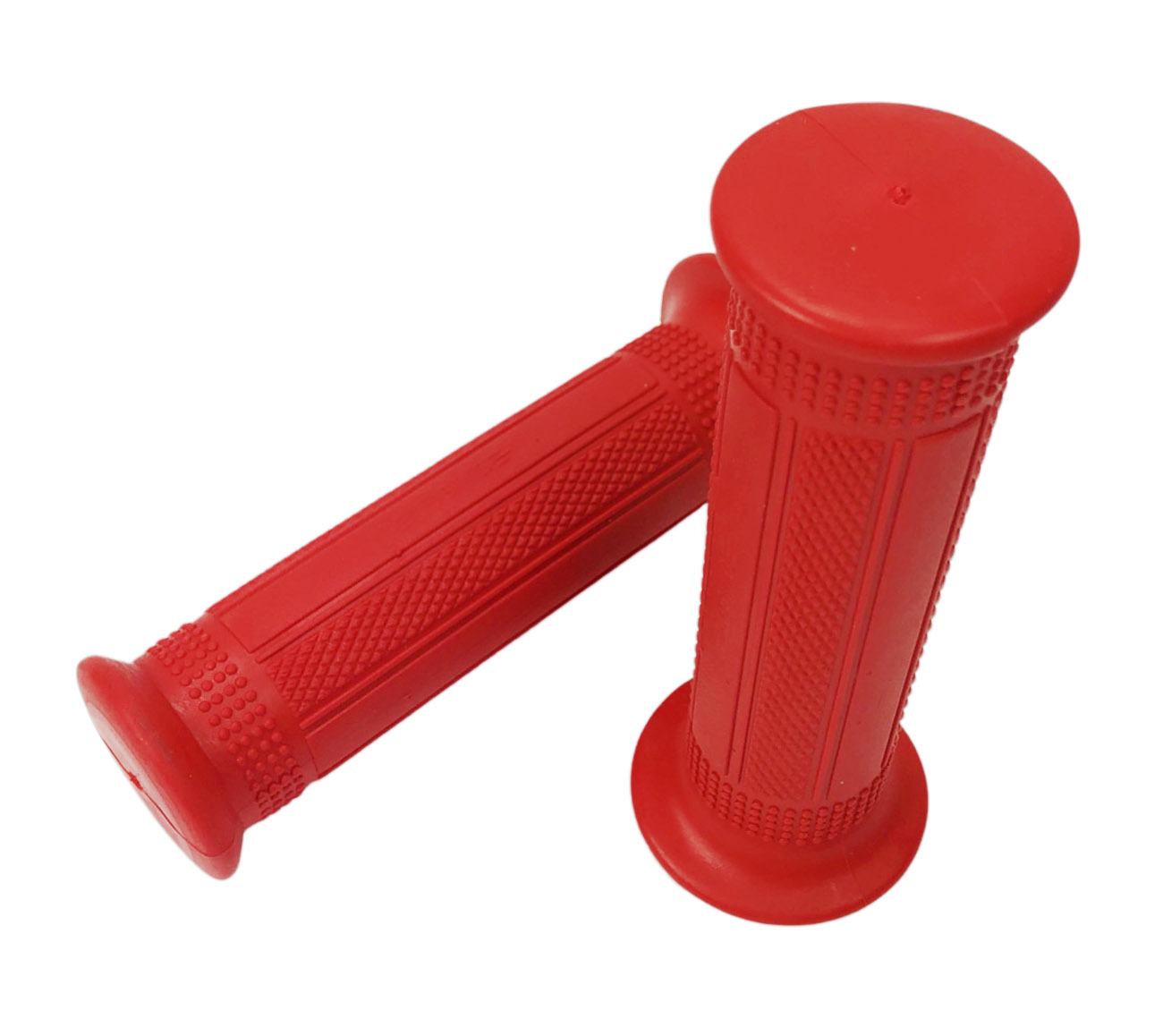 Universeel Puch Maxi Mbk Tomos Moped Set Handvatten Rood Targa Lusito Stuur 22/24x120mm