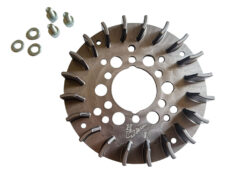 Kreidler / Bromfiets Hpi 2-ten Koelfan / Schoeprad / Fan 116mm Buitendiameter Aluminium Voor Geforceerde Koeling Kreidler / Bromfiets 517 / 529 / 530 