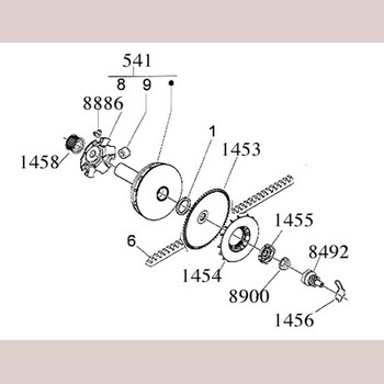 Vespa Lx / Piaggio Koppeling Poelie Buiten Origineel Cm110302 Op=op