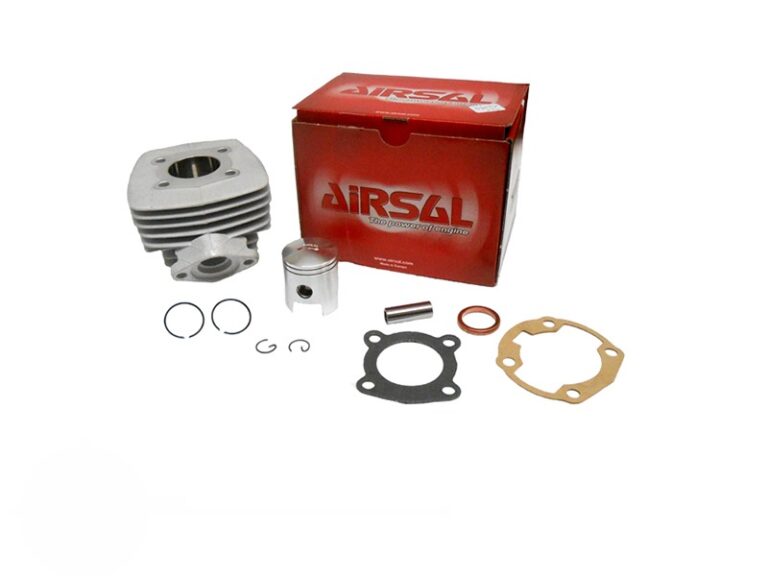 Airsal 40mm cilinderkit 6 poorten voor Peugeot Fox 50cc luchtgekoeld
