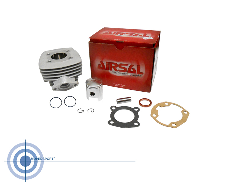 Airsal 40mm cilinderkit 6 poorten voor Peugeot Fox 50cc luchtgekoeld