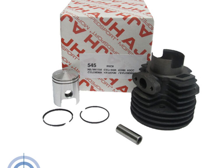 Puch Ms Mv Ds Cilinder+zuiger Ajh Mopedsport 40mm 60cc Zonder Pakking 12mm Pen