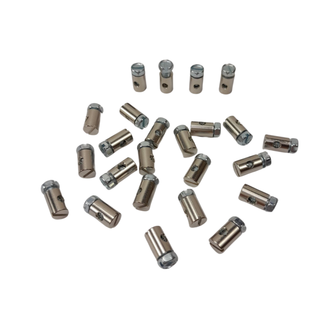 Universele schroefnippel 6x9mm voor brommer- en scooterkabels set van 25