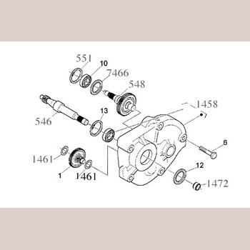 Vespa Lx / Piaggio Tussenas Achterwiel 50cc Axe Origineel 4795715
