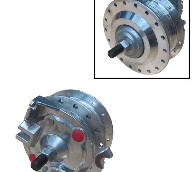 Puch Maxi Naaf Voorwiel Aluminium Met Ankerplaat Voor Spaakvelg Maxi S N X30
