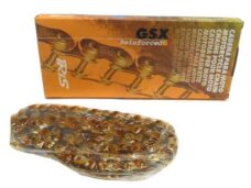 Iris GSX aandrijfketting 415 100 schakels goud voor Puch Maxi