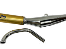 Tomos A55 Uitlaat + Bocht Los Biturbo Chroom 28mm