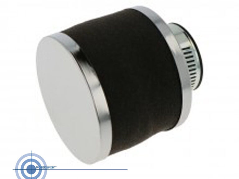Universeel Bromfiets Scooter Athena Powerfilter/luchtfilter Spons 30mm Recht Zwart Athena