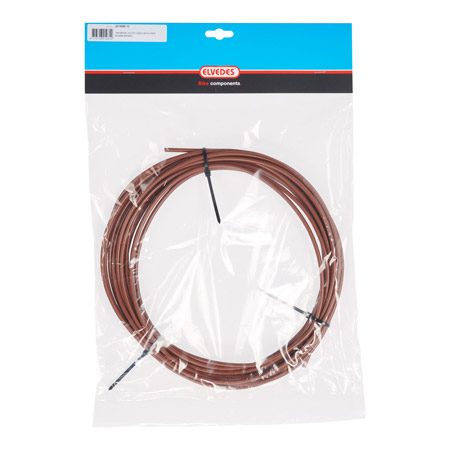 Universeel Bromfiets Werkplaats Scooter Buitenkabel/remkabel Bruin 10 Meter Op Rol 5mm Elvedes Teflon Kabel