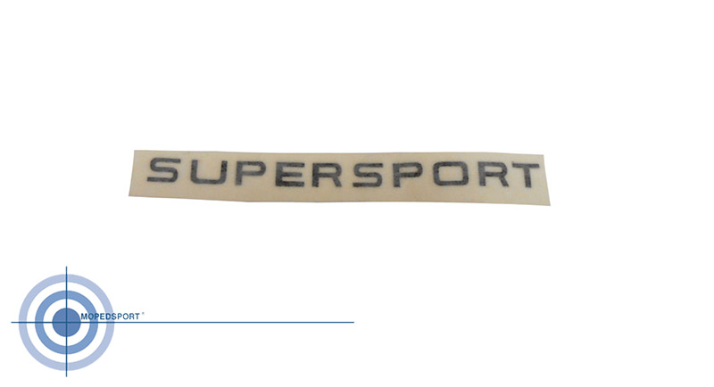 Zwarte Super Sport reproductiesticker voor Zündapp KS 50 type 517